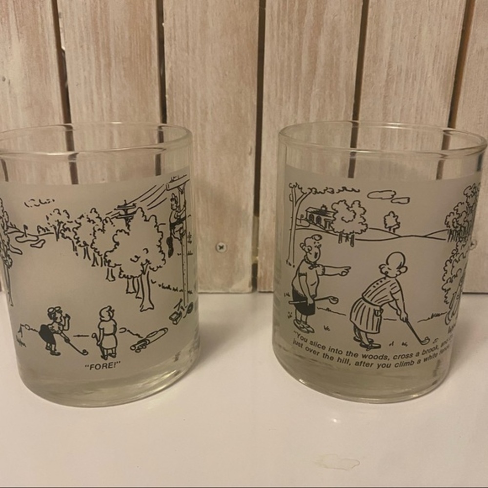 Set of 2 Golf Digest Magazine‎ tumblers